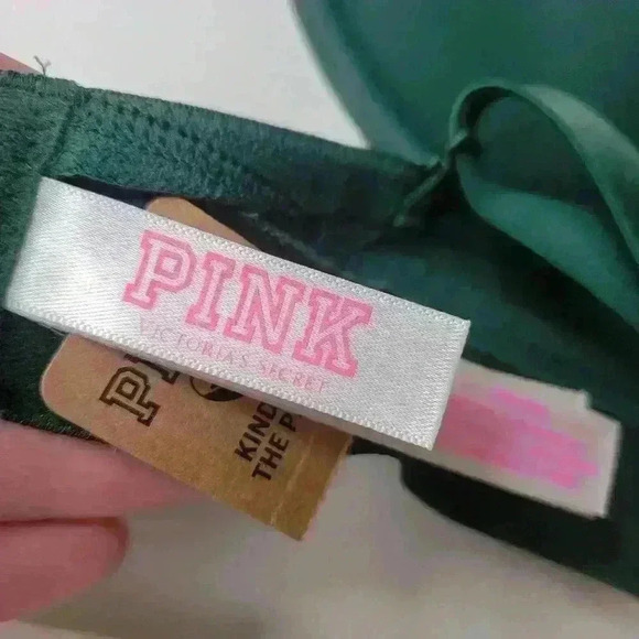 NWT Victoria's Secret PINK Green Push-up Bra Size 38D - Picture 9 of 11